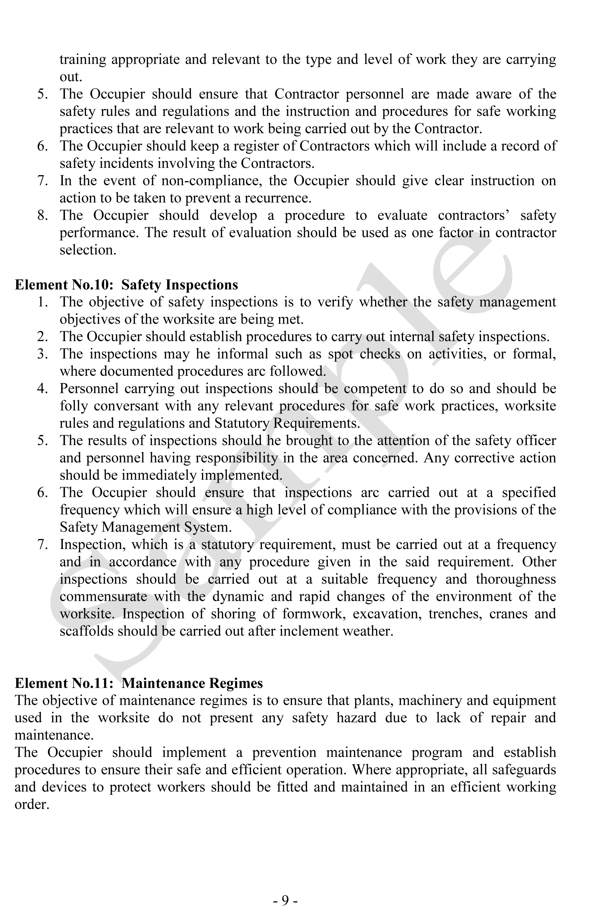 Safety Management System